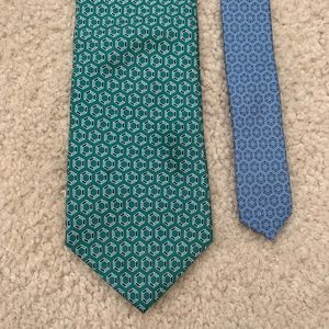 Tommy Hilfiger Hexagon Green/ Blue tie